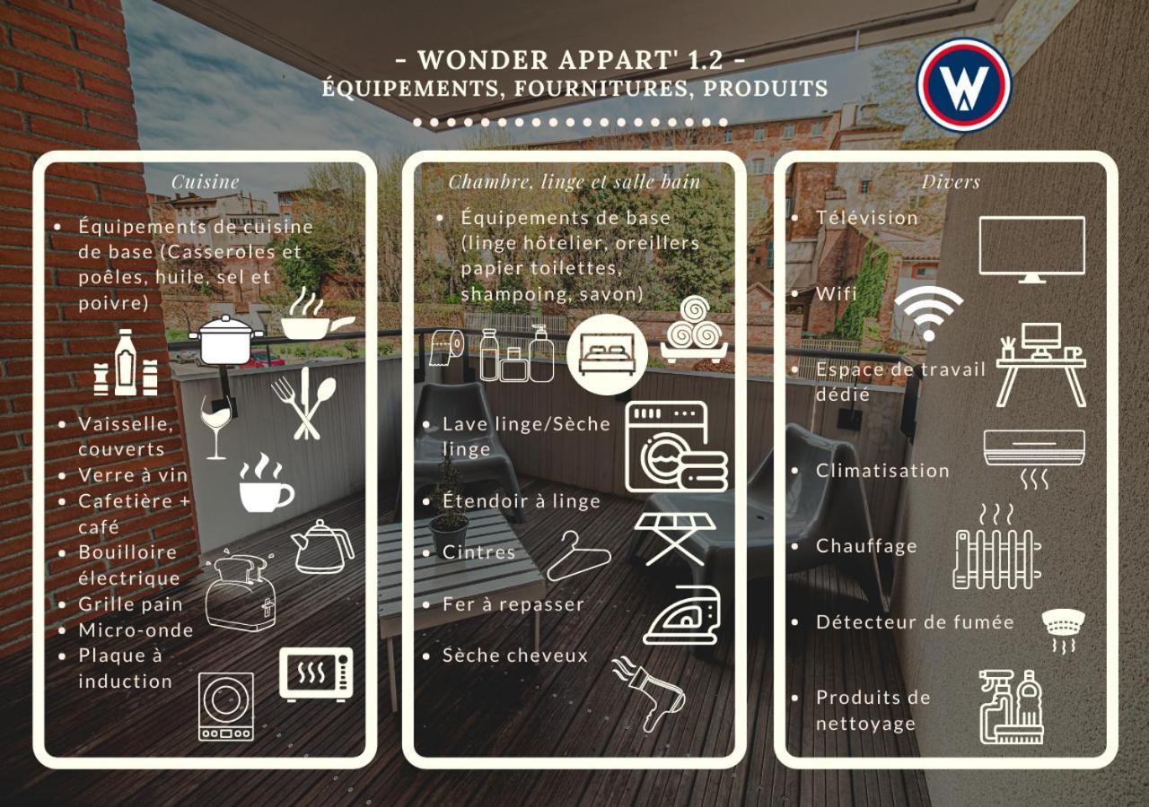 Wonder Appart' 1.2 - Coeur De Ville - Toulouse Luaran gambar